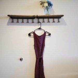 Monoprix Femme Linen Dress Purple / Aubergine